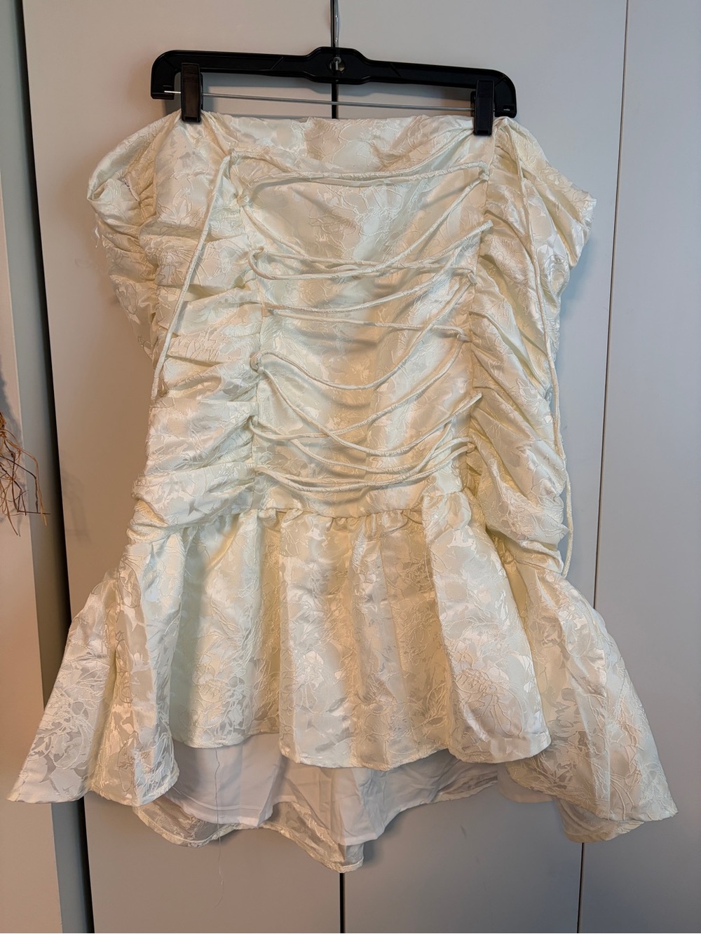 NWT PepperMayo Ray of Light Strapless White Mini Dress - Picture 5 of 7